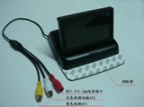 4.3寸折疊式車載顯示器 二路視頻DVD或倒車視頻 ，自動切換，超薄高清